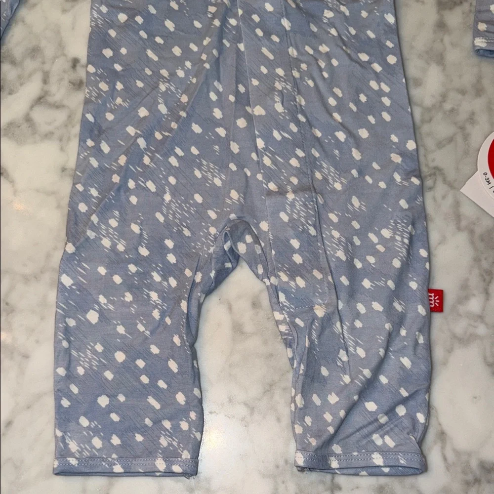 NWT Magnetic Me Modal Sky Blue & White Coverall - Picture 5 of 5